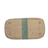 MyTindy 24H LALO Green Coffee Jute Handbag, view 5