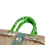 MyTindy 24H LALO Green Coffee Jute Handbag, view 6