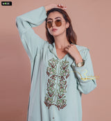 MyTindy Baby Blue Beaded Djellaba, view 2