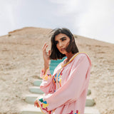 MyTindy Baby Pink Djellaba Moroccan Dress, view 3