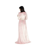 MyTindy Baby Pink Velvet Kaftan, view 3
