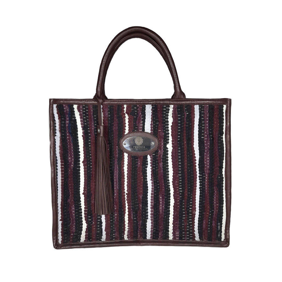 MyTindy Bahia bag in Leather and Boucharouite / BD