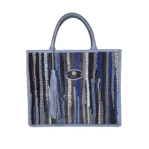MyTindy Bahia bag in Leather and Boucharouite / BL