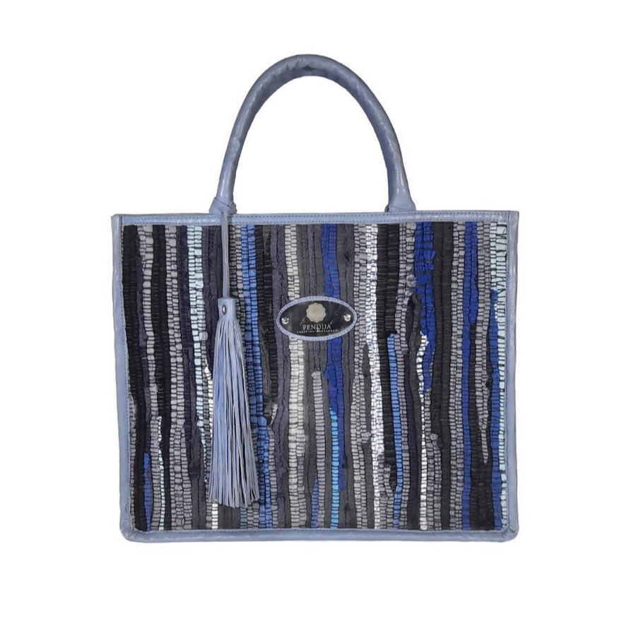 MyTindy Bahia bag in Leather and Boucharouite / BL