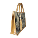 MyTindy Bahia bag in Leather and Boucharouite / Mtd, view 2