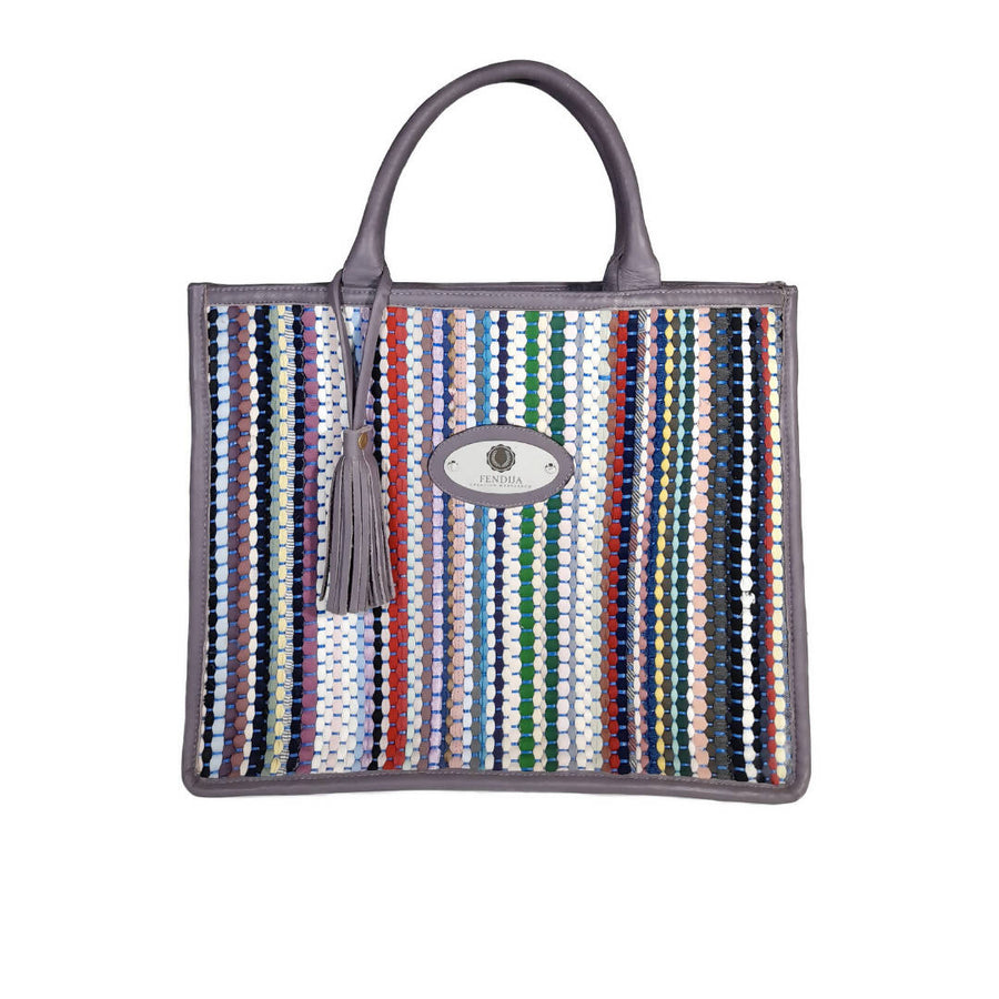 MyTindy Bahia bag in Leather and Boucharouite MV