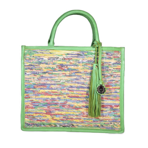 MyTindy Bahia bag in Leather and Boucharouite VR