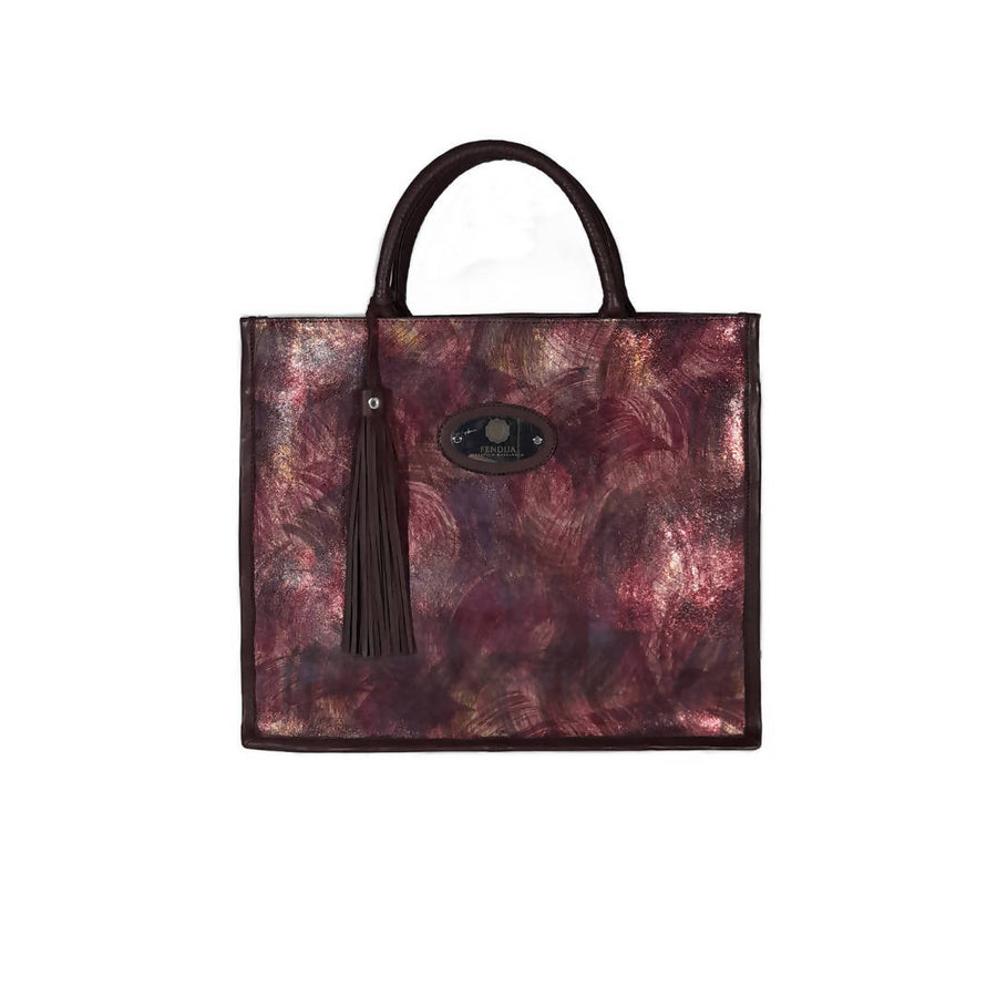 MyTindy Bahia bag in printed leather