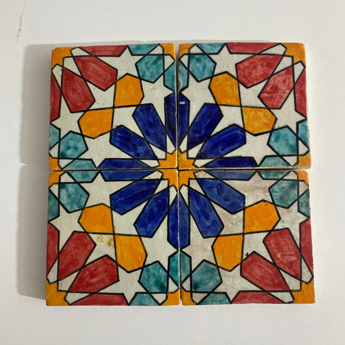 MyTindy Bathroom Ceramic tiles Hand painted backsplash tiles 4"x4" 100% Handmade for Remodeling and kitchen Projects works wall and ground