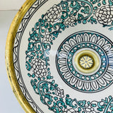 MyTindy VOA - Brass - Moroccan Ceramic Sink, view 4