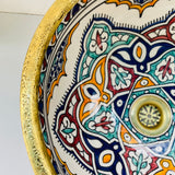 MyTindy VIO - Brass - Moroccan Ceramic Sink, view 4