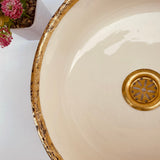 MyTindy VAL - Brass - Moroccan Ceramic Sink, view 4