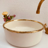 MyTindy VAL - Brass - Moroccan Ceramic Sink, view 5