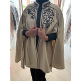 MyTindy Black and White Beaded Cape I, view 2