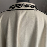 MyTindy Black and White Beaded Cape I, view 3