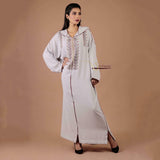MyTindy Beige Beaded Djellaba, view 3