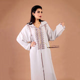 MyTindy Beige Beaded Djellaba, view 4