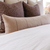 MyTindy Beige Cushion Cover With Brown Lines, view 2