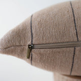 MyTindy Beige Cushion Cover With Brown Lines, view 4