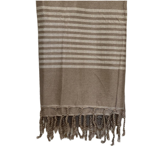 MyTindy Beige Moroccan Towel