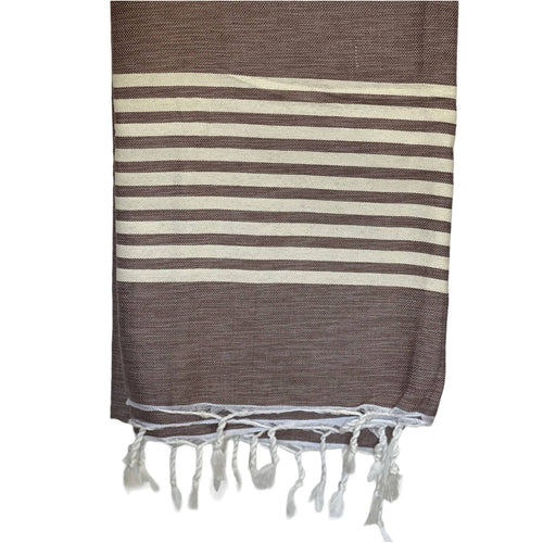 MyTindy Beige Moroccan Towel