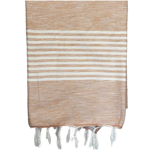 MyTindy Beige Moroccan Towel