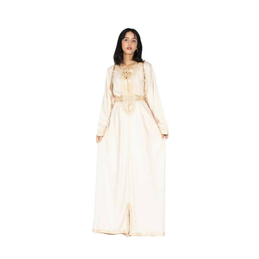 MyTindy Beige Wedding Kaftan