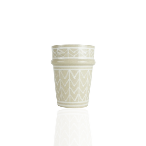 MyTindy Beige & White Nespresso Moroccan Cups