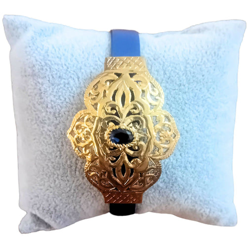 MyTindy Beldi Moroccan Gold and Blue Bracelet