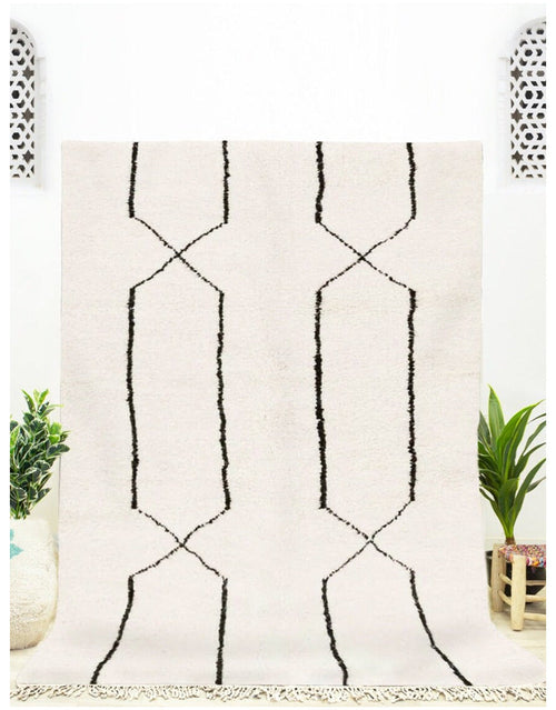 MyTindy Beni Mrirt Moroccan Handmade Wool Geometric Rug