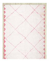 MyTindy Beni Mrirt Moroccan White Pink Rug, view 3