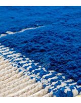 MyTindy Beni Mrirt Moroccan Wool Blue Rug, view 2
