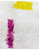 MyTindy Beni Mrirt Moroccan Wool Pink Yellow Cream Rug, view 3