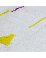 MyTindy Beni Mrirt Moroccan Wool Pink Yellow Cream Rug, view 4