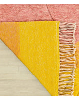 MyTindy Beni Mrirt Moroccan Wool Yellow & Pink Rug, view 6