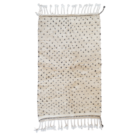 MyTindy Beni Ouarain Carpet with Black Dots