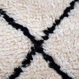 MyTindy Beni Ourain Black and White Ottoman, view 3