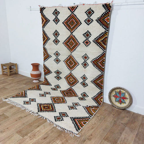 MyTindy Exclusive Brown Moroccan Rug 5x9 Ft Beni Ourain Rug - Berber Rug