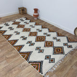 MyTindy Exclusive Brown Moroccan Rug 5x9 Ft Beni Ourain Rug - Berber Rug, view 6