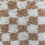 MyTindy Berber Pillow Beige Checkered, view 3