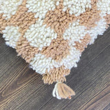 MyTindy Berber Pillow Beige Checkered, view 4