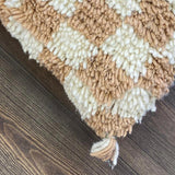 MyTindy Berber Pillow Beige Checkered, view 5