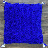 MyTindy Berber Blue Wool Pillow & Cushion, view 2