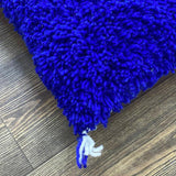 MyTindy Berber Blue Wool Pillow & Cushion, view 3