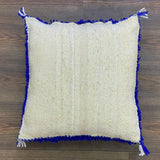 MyTindy Berber Blue Wool Pillow & Cushion, view 6