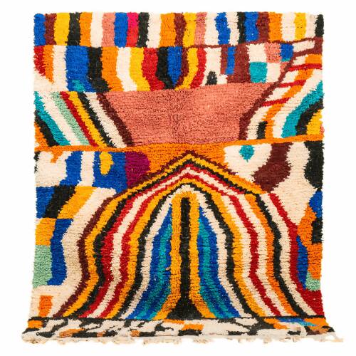 MyTindy Berber carpet Beniourain mosaics of colors
