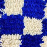 MyTindy Berber Cushion Blue Checkered, view 3