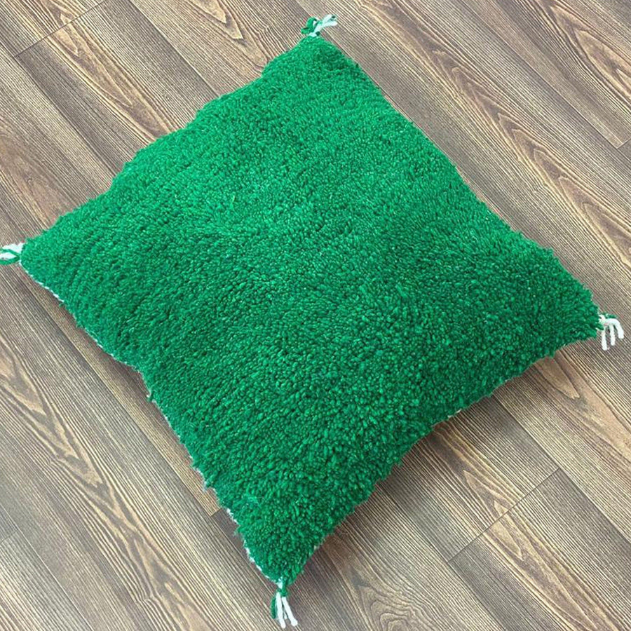 MyTindy Berber Cushion Green | Cozy Decor Accent