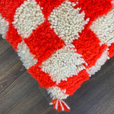 MyTindy Berber Pillow Red Checkered, view 3
