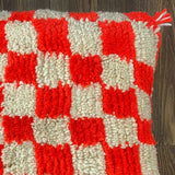 MyTindy Berber Pillow Red Checkered, view 6
